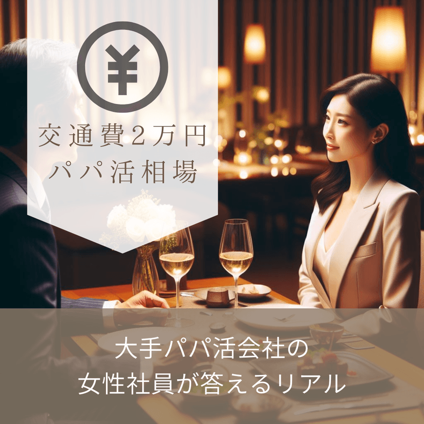 顔合わせ2万円は相場?大手パパ活会社の女性社員が答えるリアル